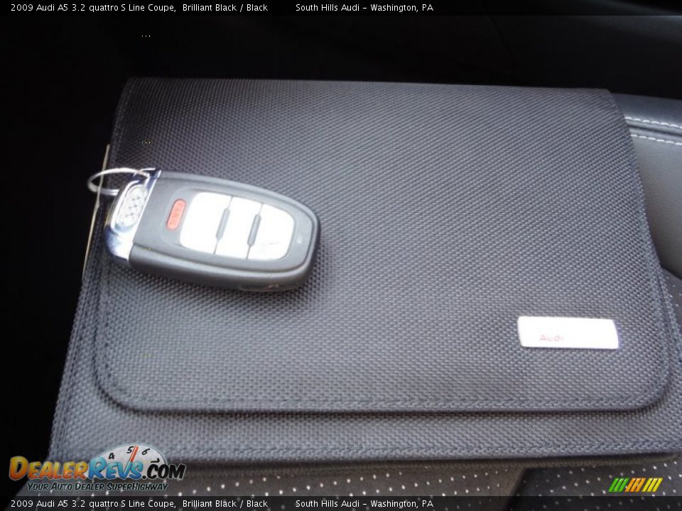2009 Audi A5 3.2 quattro S Line Coupe Brilliant Black / Black Photo #31