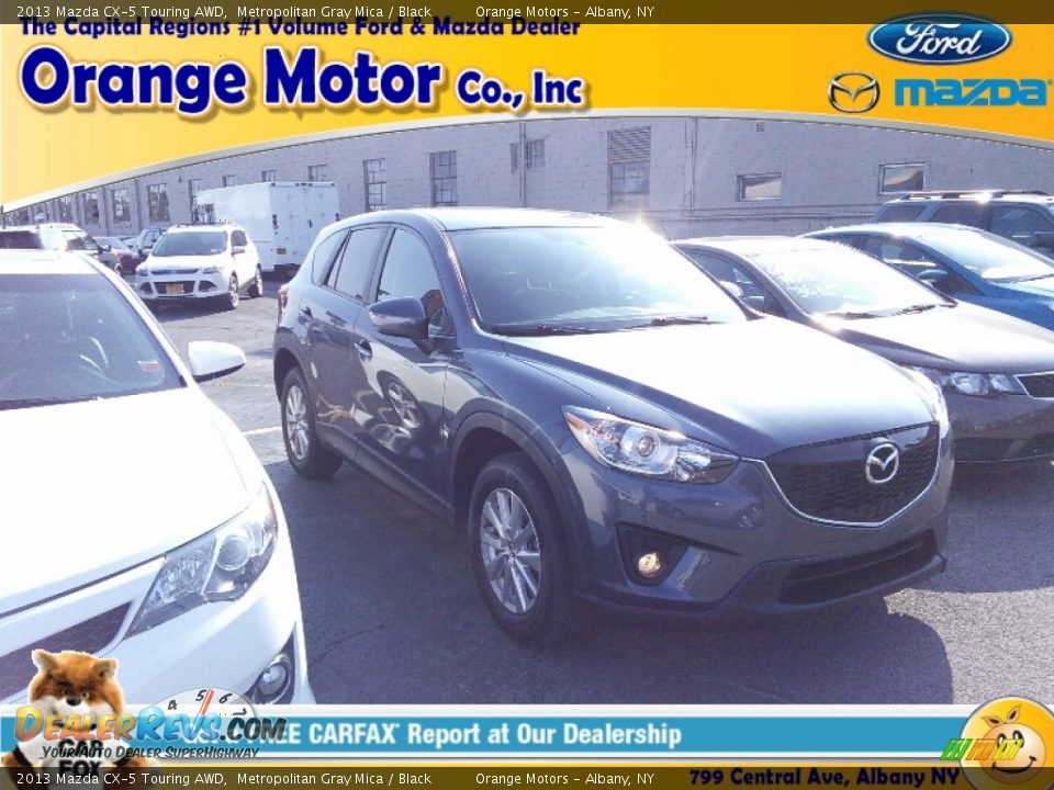 2013 Mazda CX-5 Touring AWD Metropolitan Gray Mica / Black Photo #1