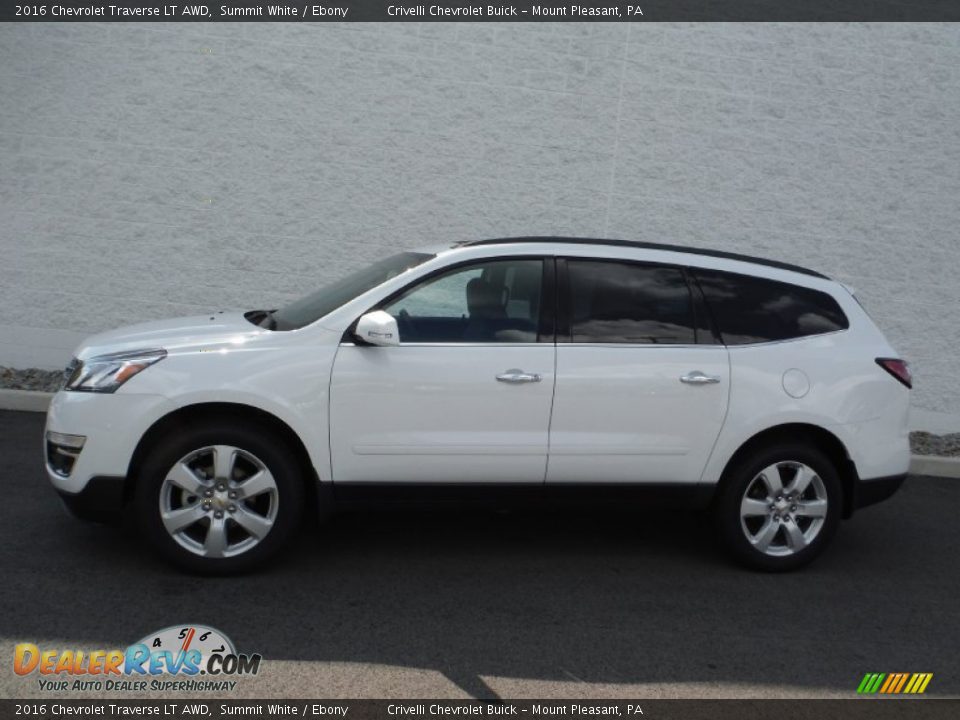 2016 Chevrolet Traverse LT AWD Summit White / Ebony Photo #2