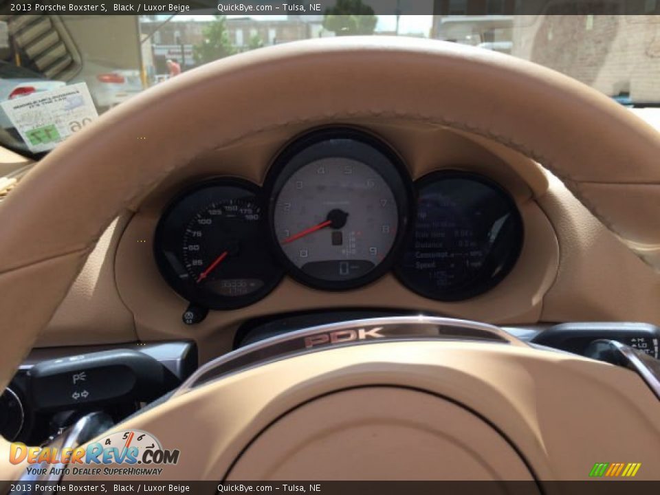 2013 Porsche Boxster S Black / Luxor Beige Photo #9