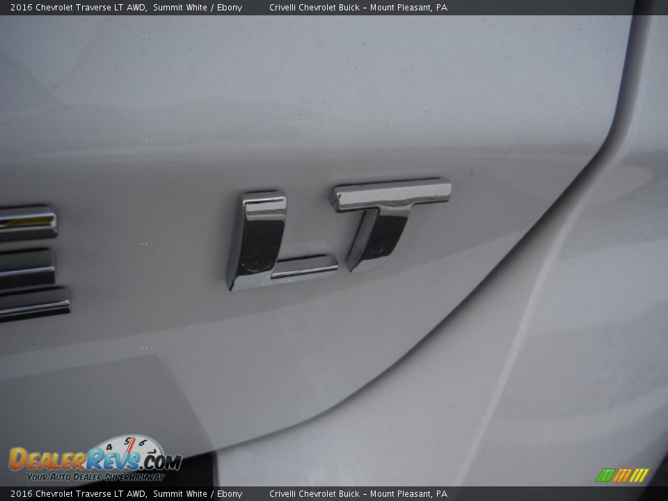 2016 Chevrolet Traverse LT AWD Summit White / Ebony Photo #8