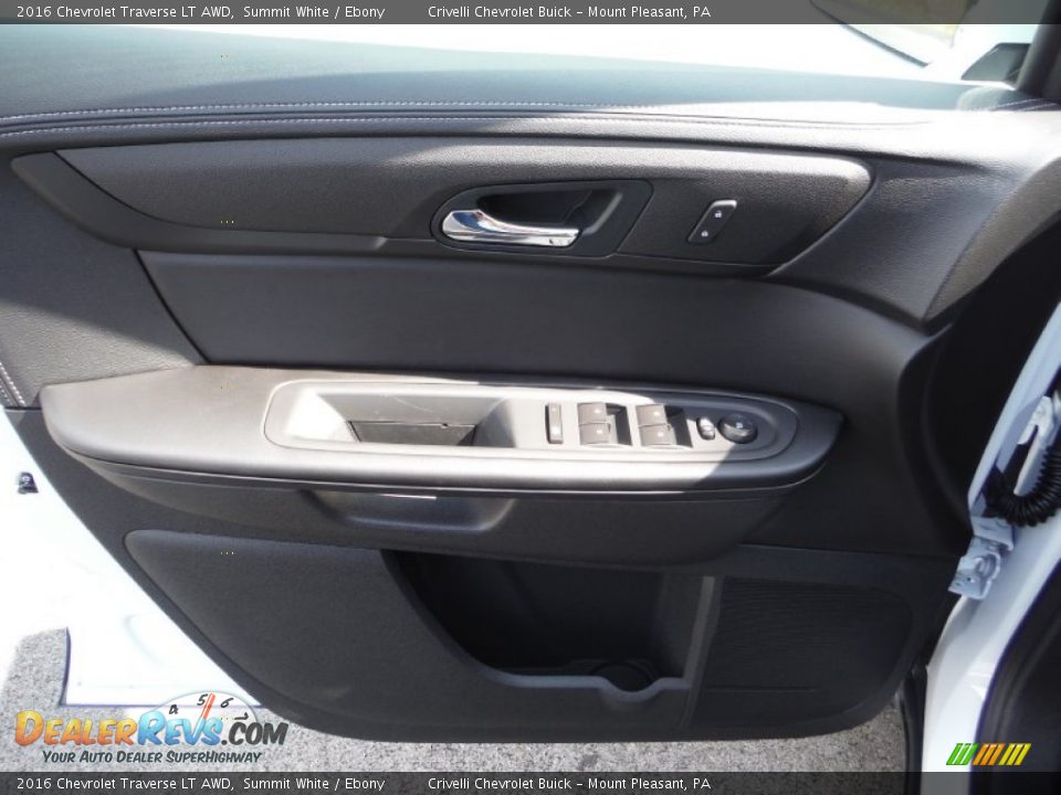 2016 Chevrolet Traverse LT AWD Summit White / Ebony Photo #11