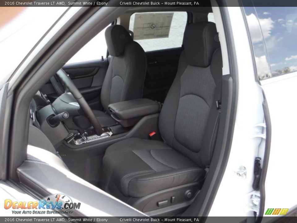 2016 Chevrolet Traverse LT AWD Summit White / Ebony Photo #12