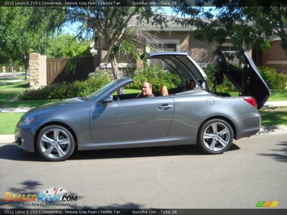 2012 Lexus IS 250 C Convertible Nebula Gray Pearl / Saddle Tan Photo #2