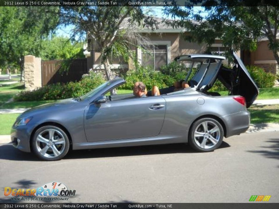 2012 Lexus IS 250 C Convertible Nebula Gray Pearl / Saddle Tan Photo #3