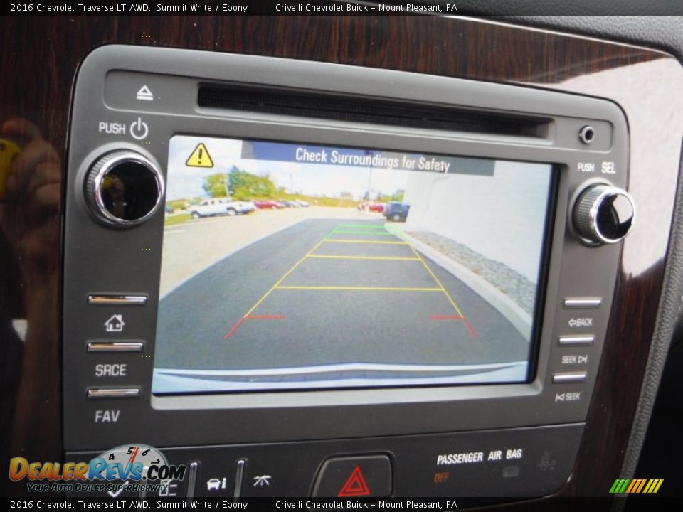 2016 Chevrolet Traverse LT AWD Summit White / Ebony Photo #15