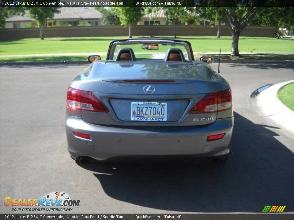 2012 Lexus IS 250 C Convertible Nebula Gray Pearl / Saddle Tan Photo #5