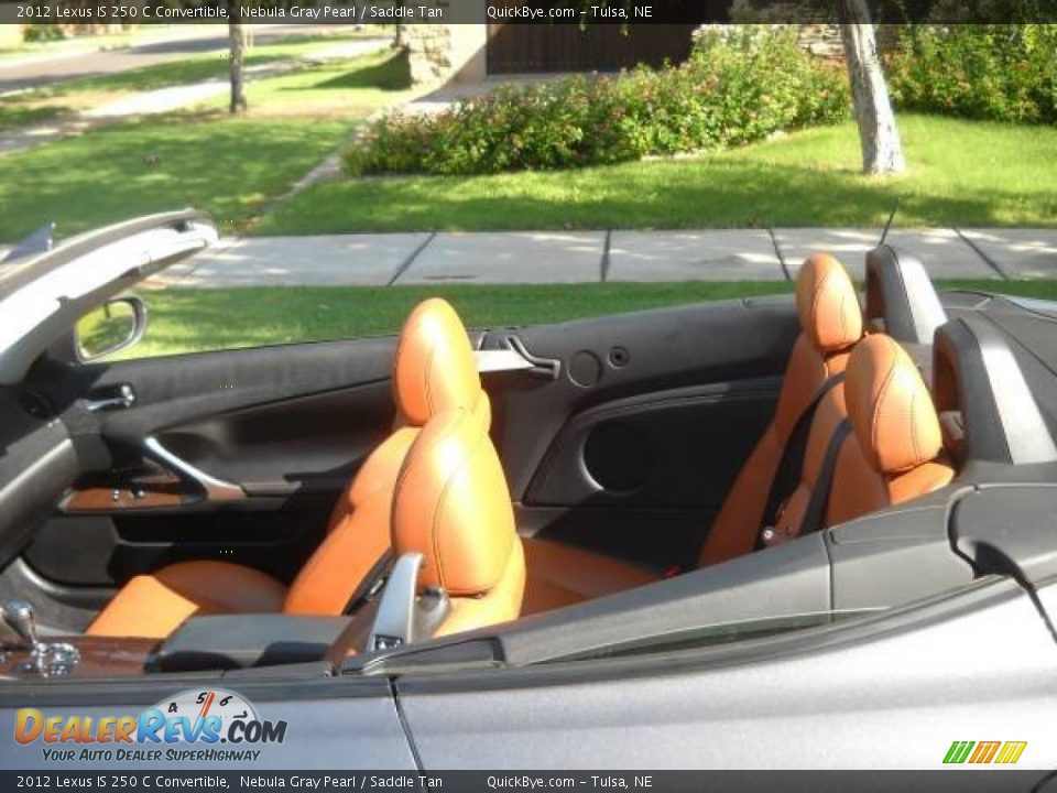 2012 Lexus IS 250 C Convertible Nebula Gray Pearl / Saddle Tan Photo #7