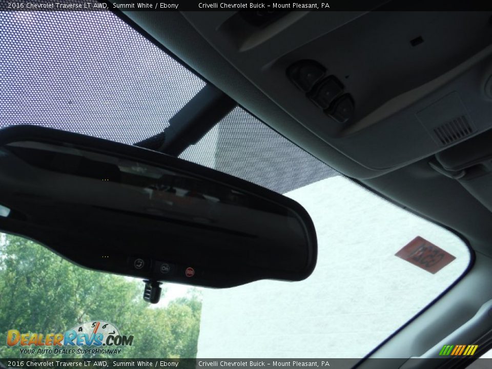 2016 Chevrolet Traverse LT AWD Summit White / Ebony Photo #18