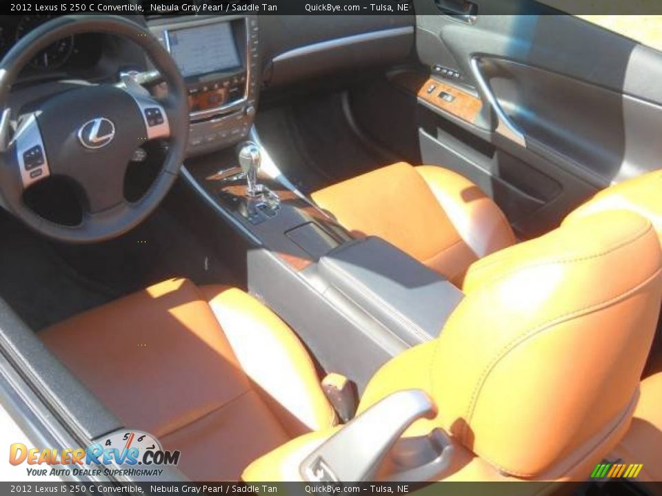 2012 Lexus IS 250 C Convertible Nebula Gray Pearl / Saddle Tan Photo #8