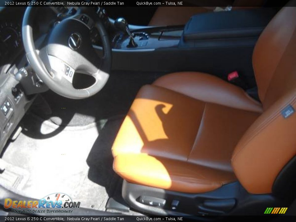 2012 Lexus IS 250 C Convertible Nebula Gray Pearl / Saddle Tan Photo #11