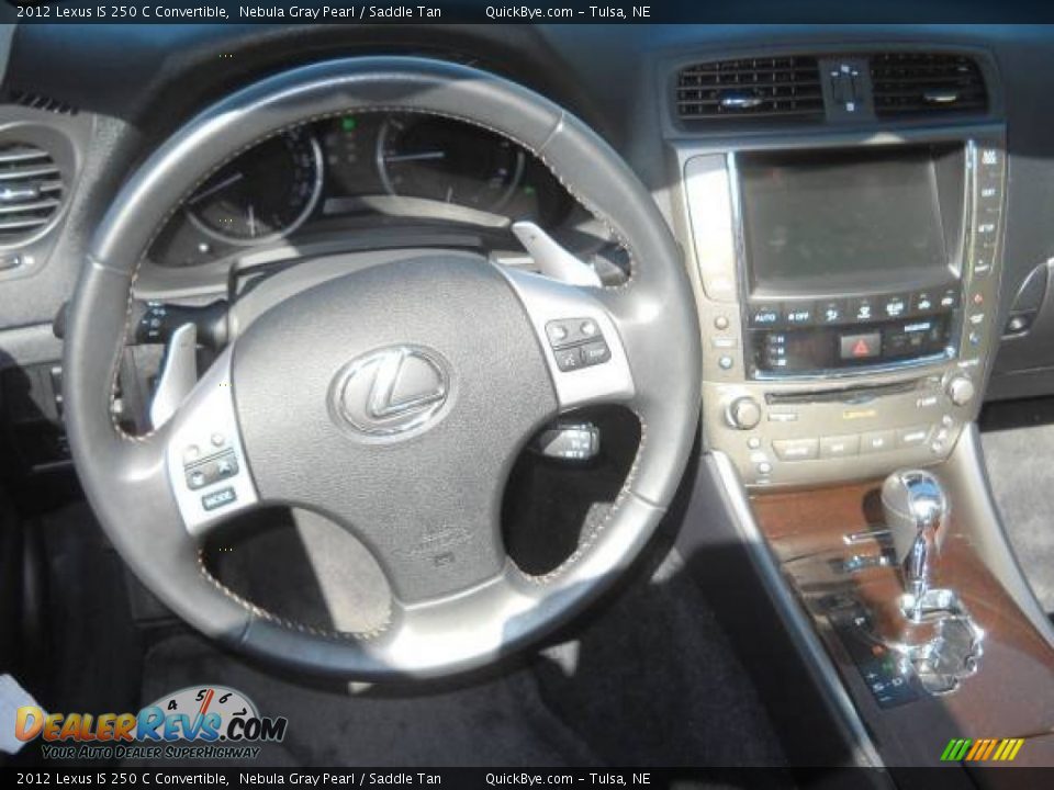 2012 Lexus IS 250 C Convertible Nebula Gray Pearl / Saddle Tan Photo #12
