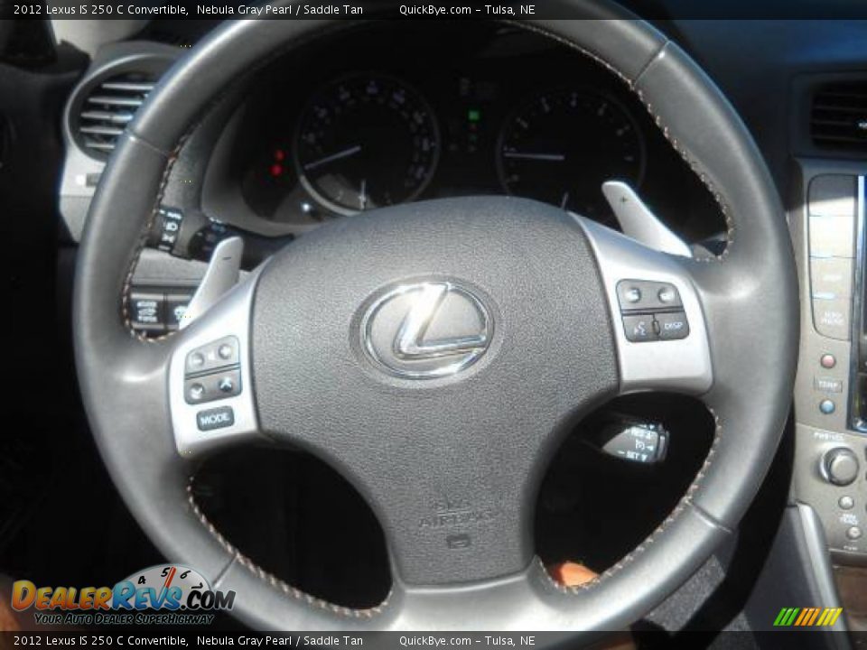 2012 Lexus IS 250 C Convertible Nebula Gray Pearl / Saddle Tan Photo #13