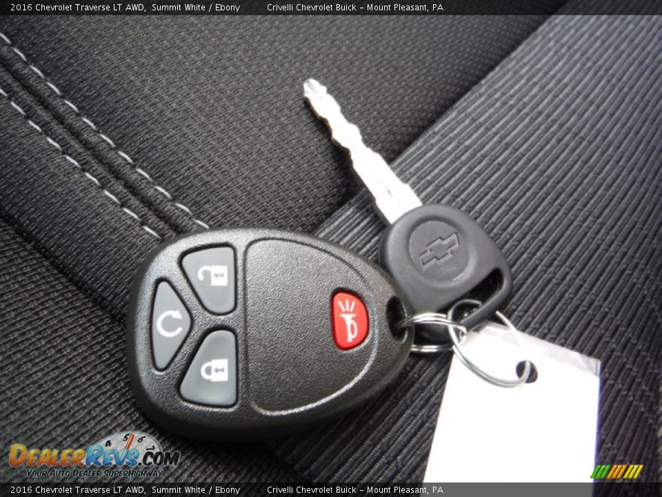 2016 Chevrolet Traverse LT AWD Summit White / Ebony Photo #24