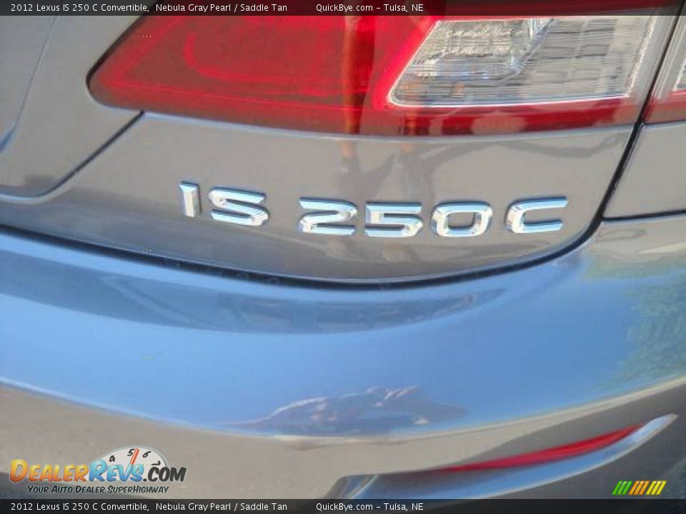 2012 Lexus IS 250 C Convertible Nebula Gray Pearl / Saddle Tan Photo #16