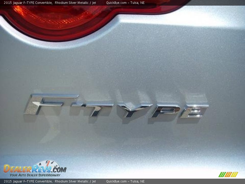 2015 Jaguar F-TYPE Convertible Rhodium Silver Metallic / Jet Photo #12