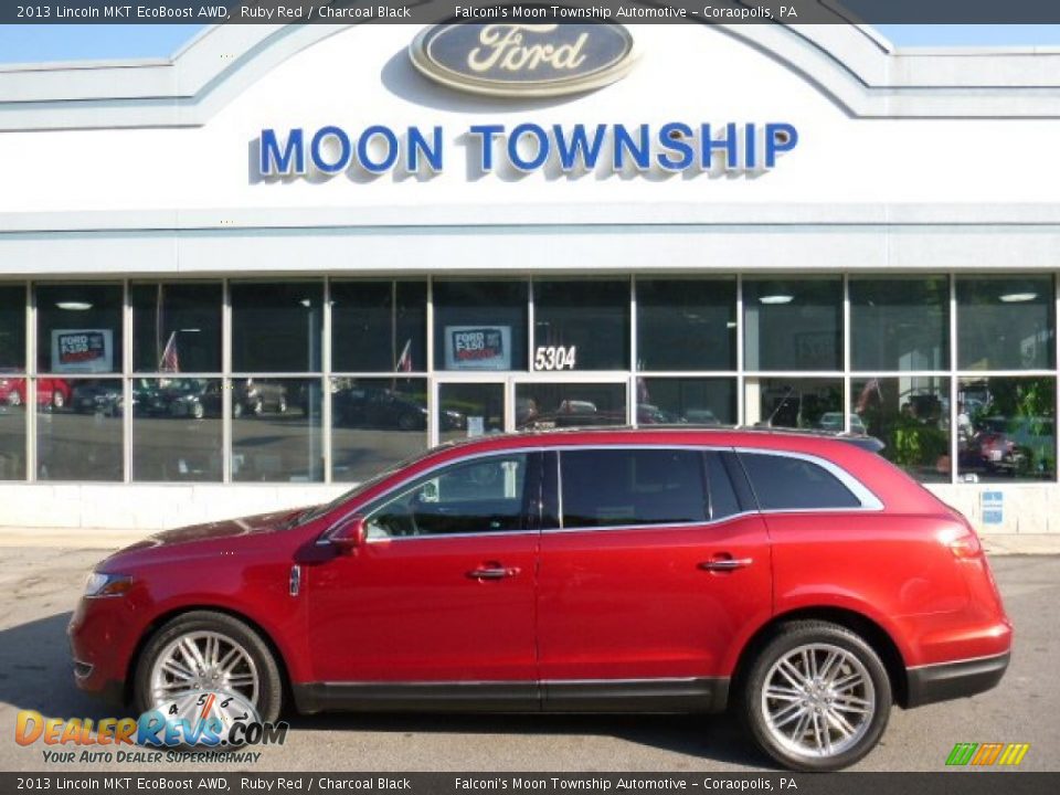 2013 Lincoln MKT EcoBoost AWD Ruby Red / Charcoal Black Photo #7