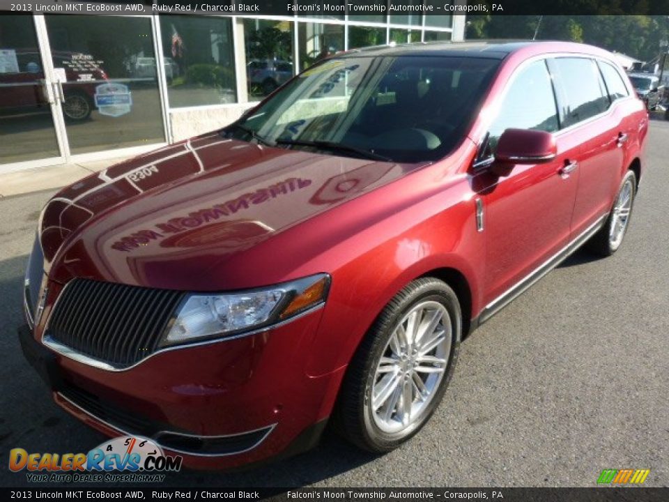 2013 Lincoln MKT EcoBoost AWD Ruby Red / Charcoal Black Photo #9