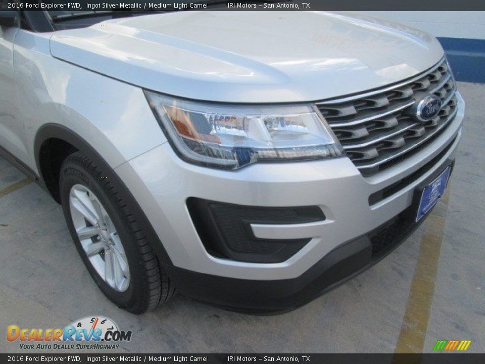 2016 Ford Explorer FWD Ingot Silver Metallic / Medium Light Camel Photo #5