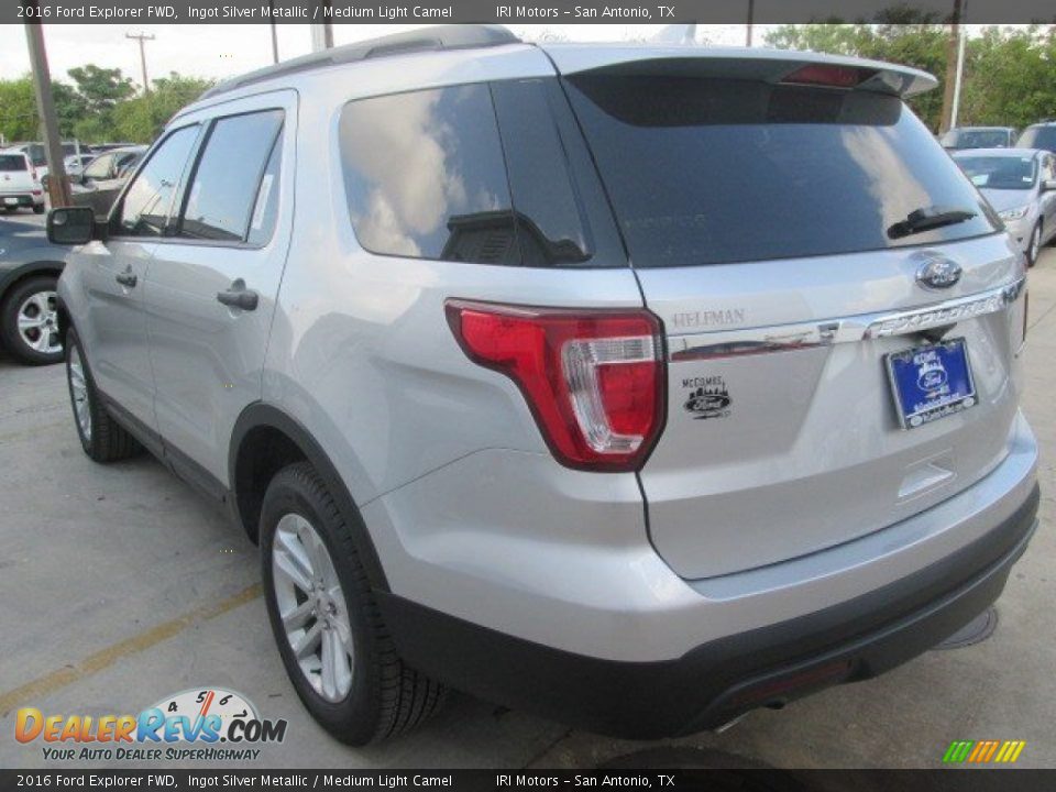 2016 Ford Explorer FWD Ingot Silver Metallic / Medium Light Camel Photo #11