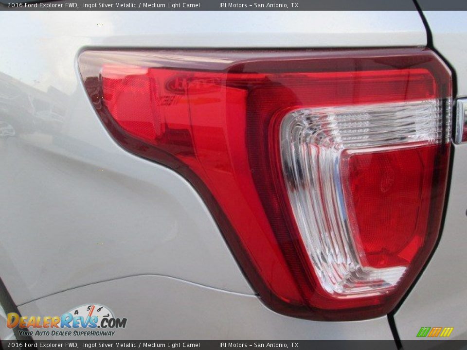 2016 Ford Explorer FWD Ingot Silver Metallic / Medium Light Camel Photo #12