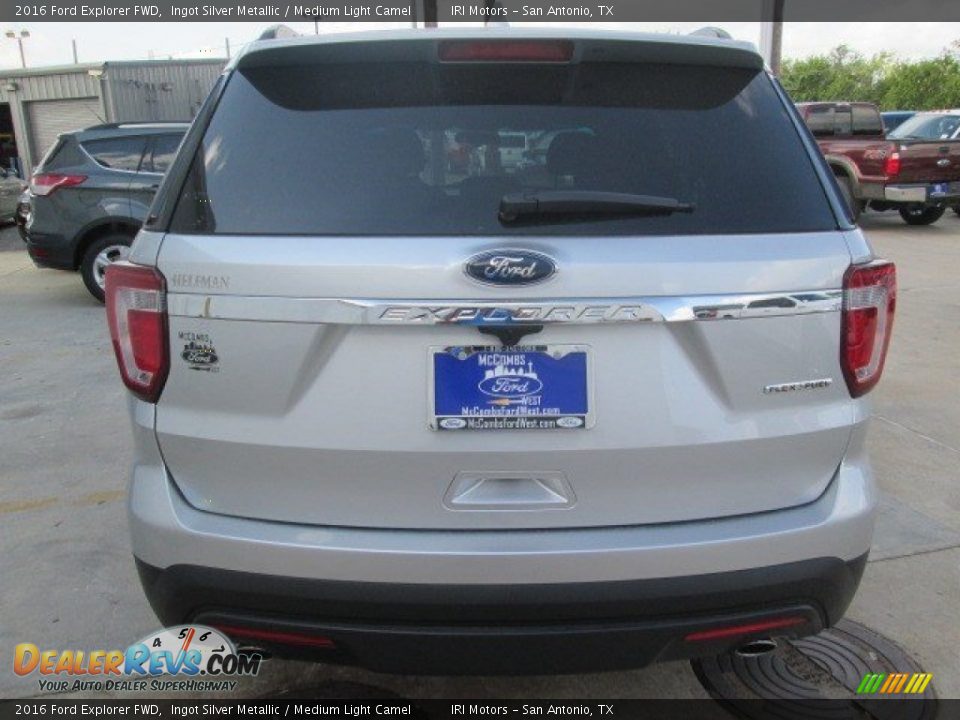 2016 Ford Explorer FWD Ingot Silver Metallic / Medium Light Camel Photo #13