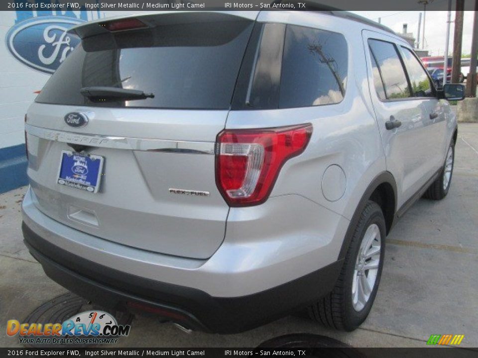 2016 Ford Explorer FWD Ingot Silver Metallic / Medium Light Camel Photo #15