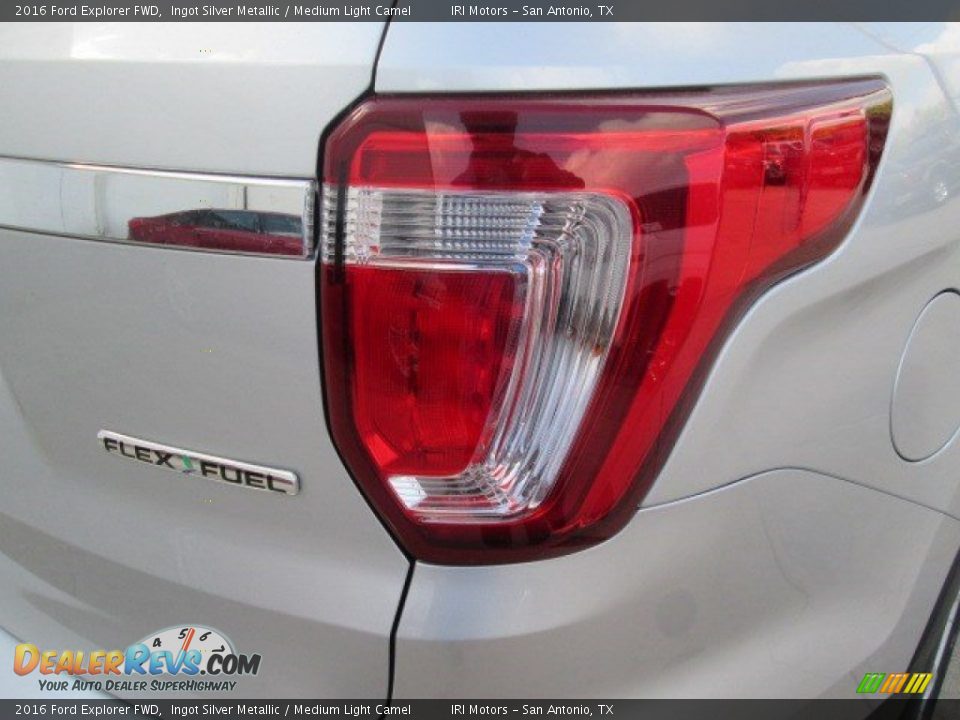 2016 Ford Explorer FWD Ingot Silver Metallic / Medium Light Camel Photo #16