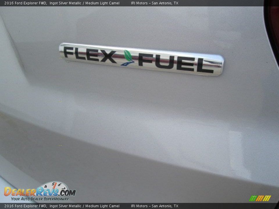 2016 Ford Explorer FWD Ingot Silver Metallic / Medium Light Camel Photo #17