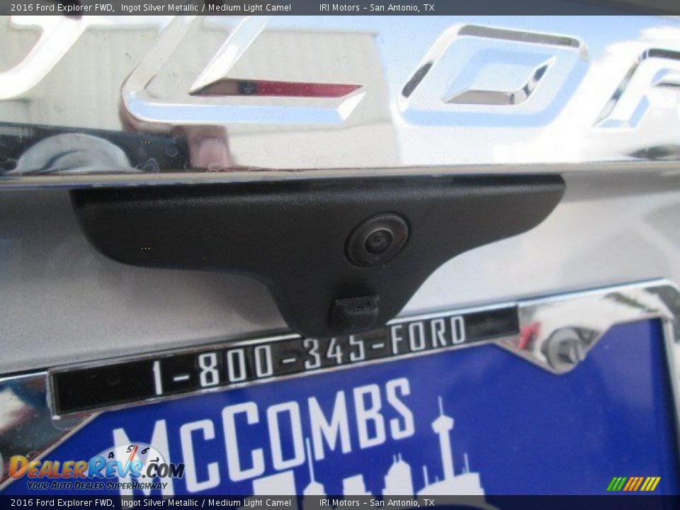 2016 Ford Explorer FWD Ingot Silver Metallic / Medium Light Camel Photo #18