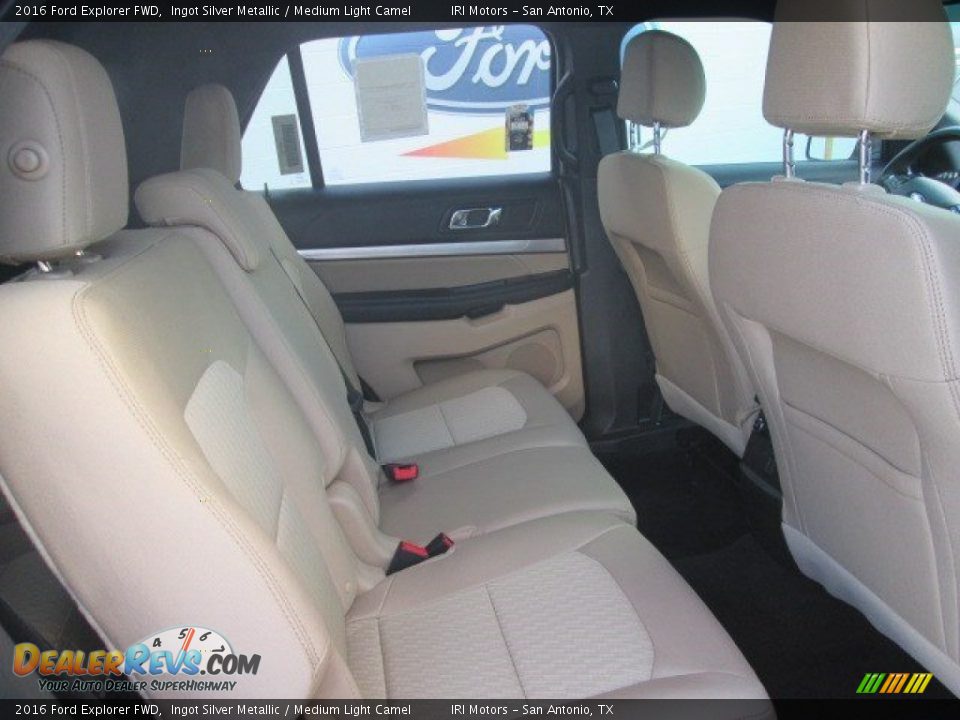 2016 Ford Explorer FWD Ingot Silver Metallic / Medium Light Camel Photo #22