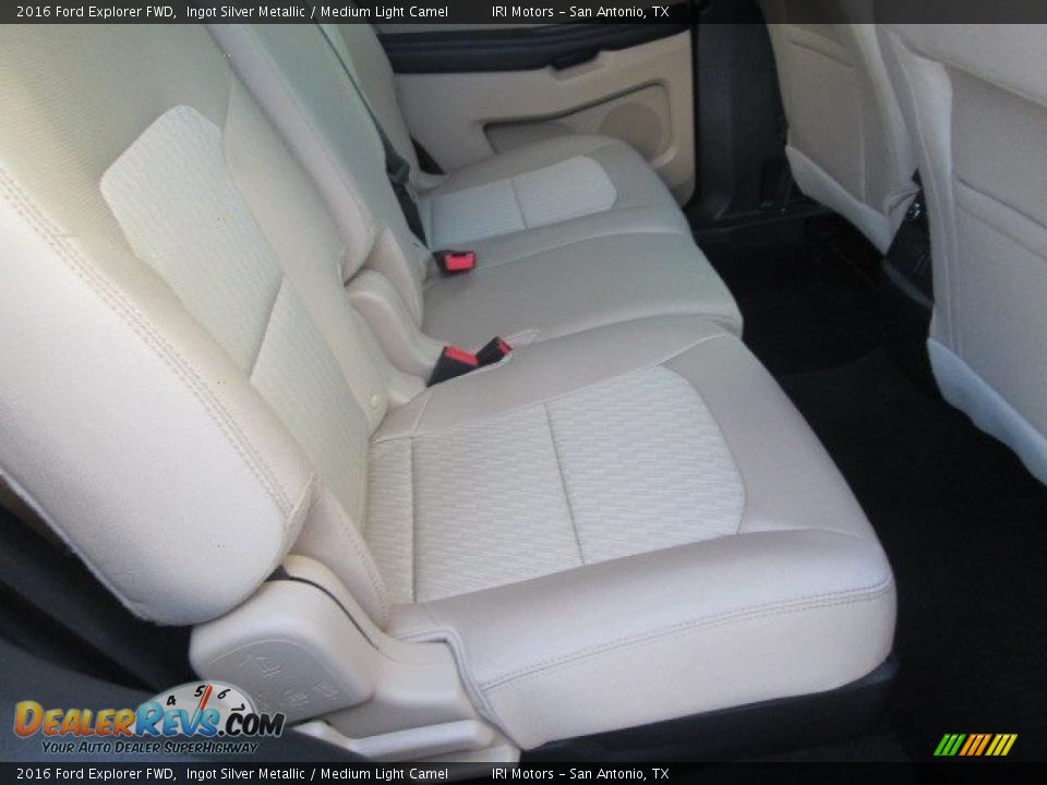 2016 Ford Explorer FWD Ingot Silver Metallic / Medium Light Camel Photo #23