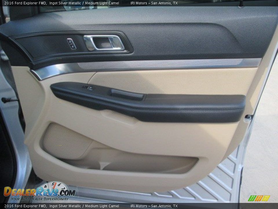 2016 Ford Explorer FWD Ingot Silver Metallic / Medium Light Camel Photo #30