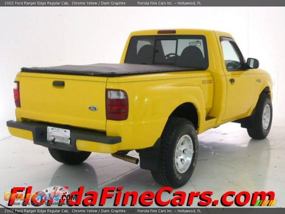 2002 Ford Ranger Edge Regular Cab Chrome Yellow / Dark Graphite Photo #2