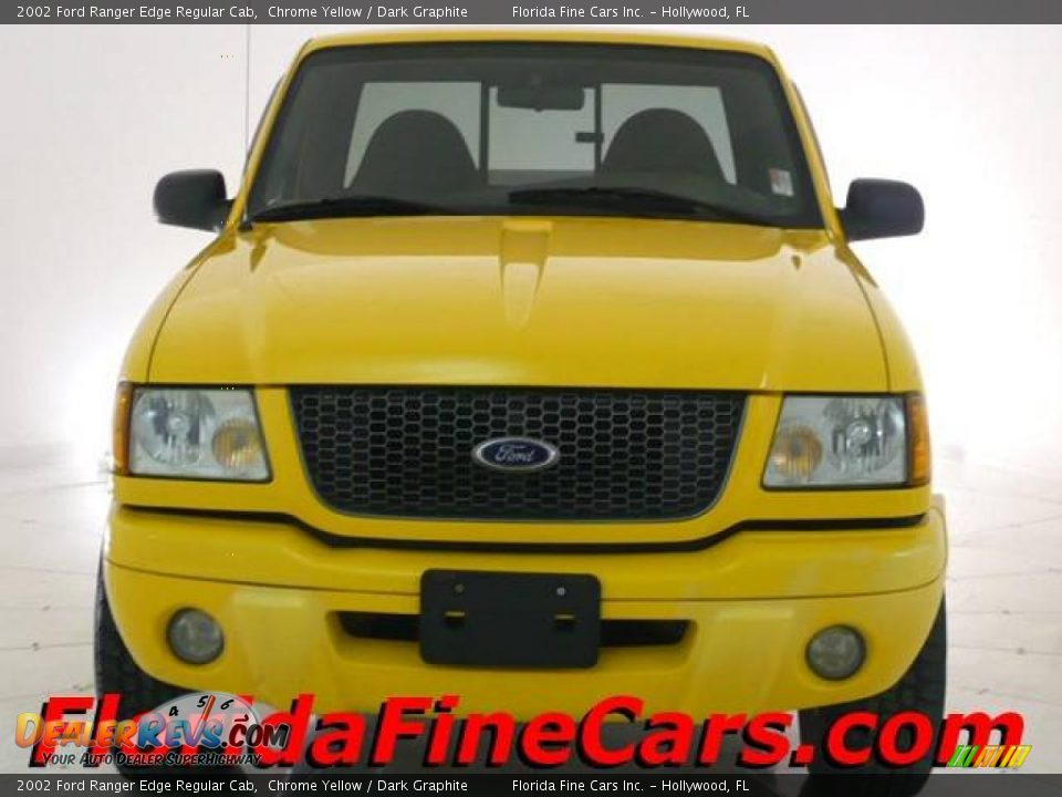 2002 Ford Ranger Edge Regular Cab Chrome Yellow / Dark Graphite Photo #5
