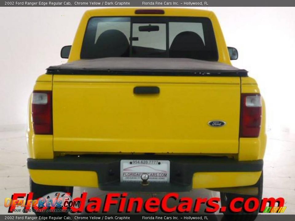 2002 Ford Ranger Edge Regular Cab Chrome Yellow / Dark Graphite Photo #6