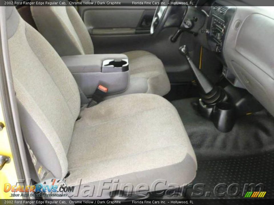 2002 Ford Ranger Edge Regular Cab Chrome Yellow / Dark Graphite Photo #13