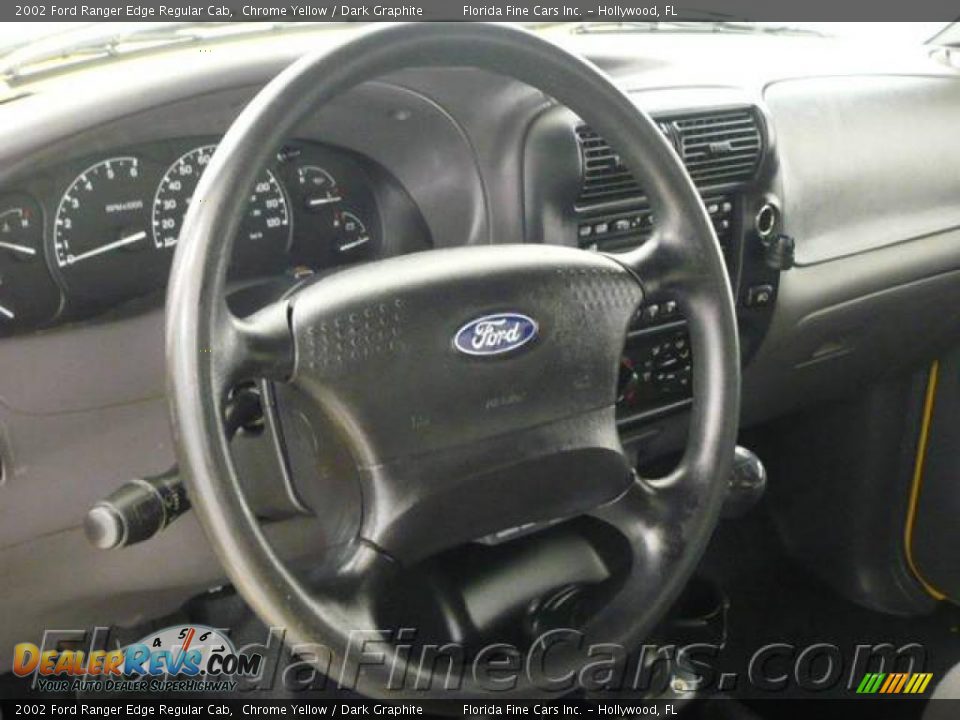 2002 Ford Ranger Edge Regular Cab Chrome Yellow / Dark Graphite Photo #14