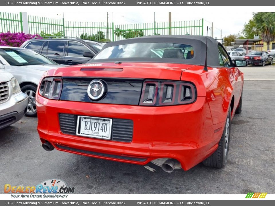 2014 Ford Mustang V6 Premium Convertible Race Red / Charcoal Black Photo #9
