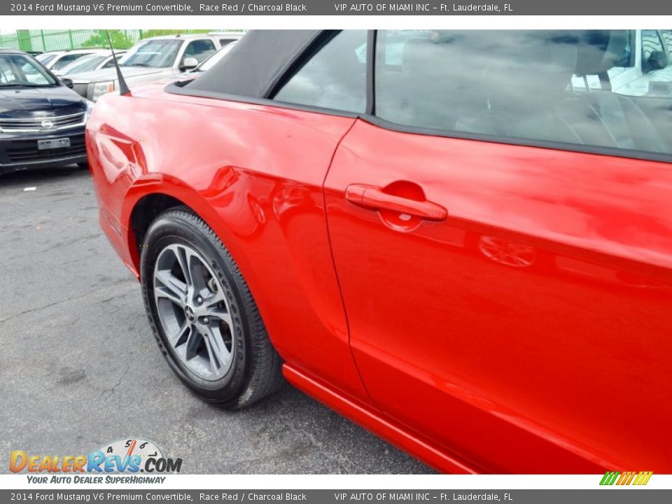 2014 Ford Mustang V6 Premium Convertible Race Red / Charcoal Black Photo #12