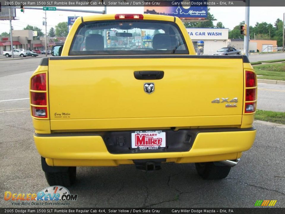 2005 Dodge Ram 1500 SLT Rumble Bee Regular Cab 4x4 Solar Yellow / Dark Slate Gray Photo #4