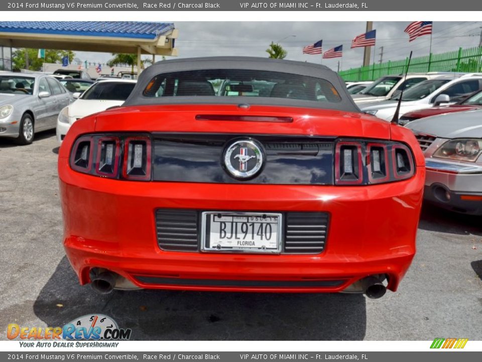2014 Ford Mustang V6 Premium Convertible Race Red / Charcoal Black Photo #34