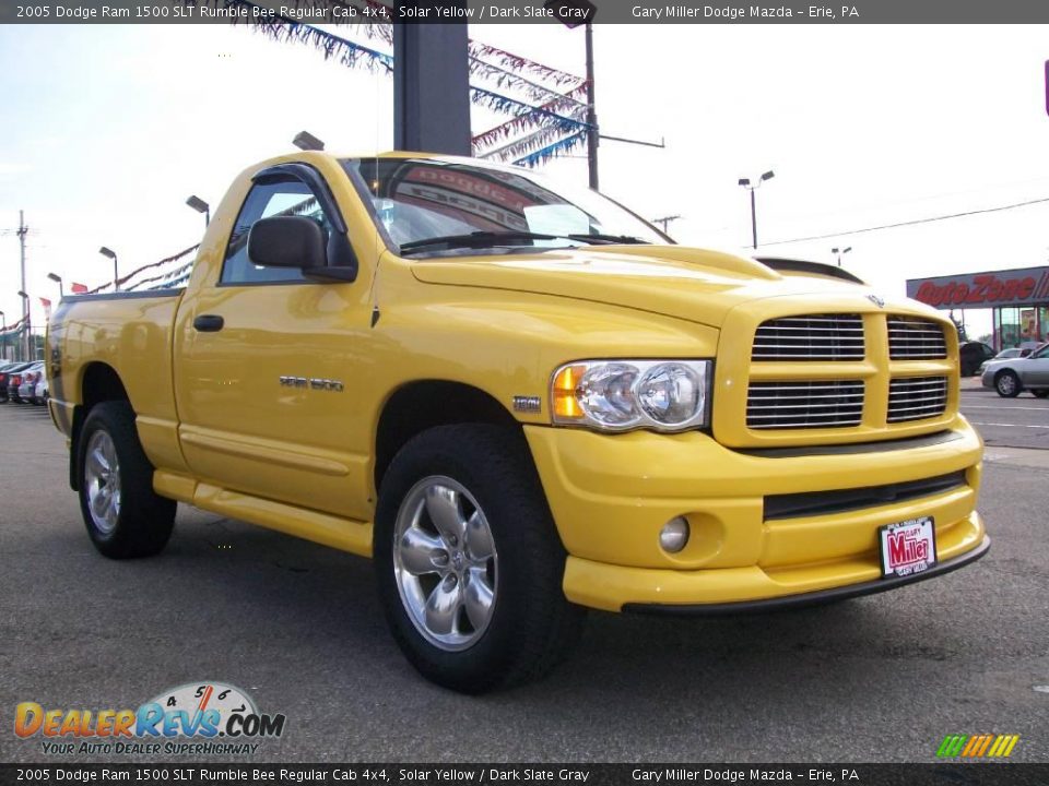 2005 Dodge Ram 1500 SLT Rumble Bee Regular Cab 4x4 Solar Yellow / Dark Slate Gray Photo #8