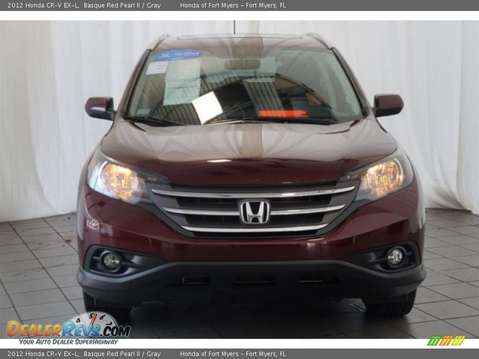 2012 Honda CR-V EX-L Basque Red Pearl II / Gray Photo #3