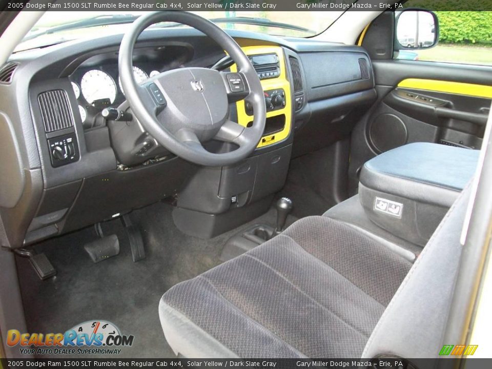 2005 Dodge Ram 1500 SLT Rumble Bee Regular Cab 4x4 Solar Yellow / Dark Slate Gray Photo #12
