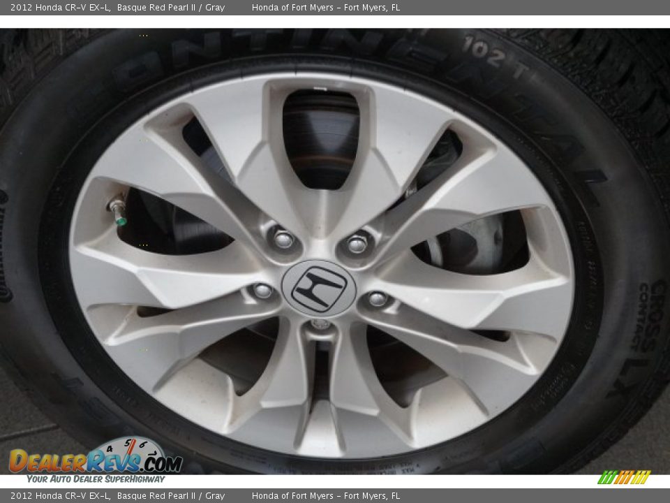 2012 Honda CR-V EX-L Basque Red Pearl II / Gray Photo #4
