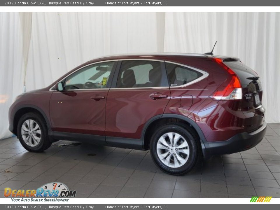 2012 Honda CR-V EX-L Basque Red Pearl II / Gray Photo #8