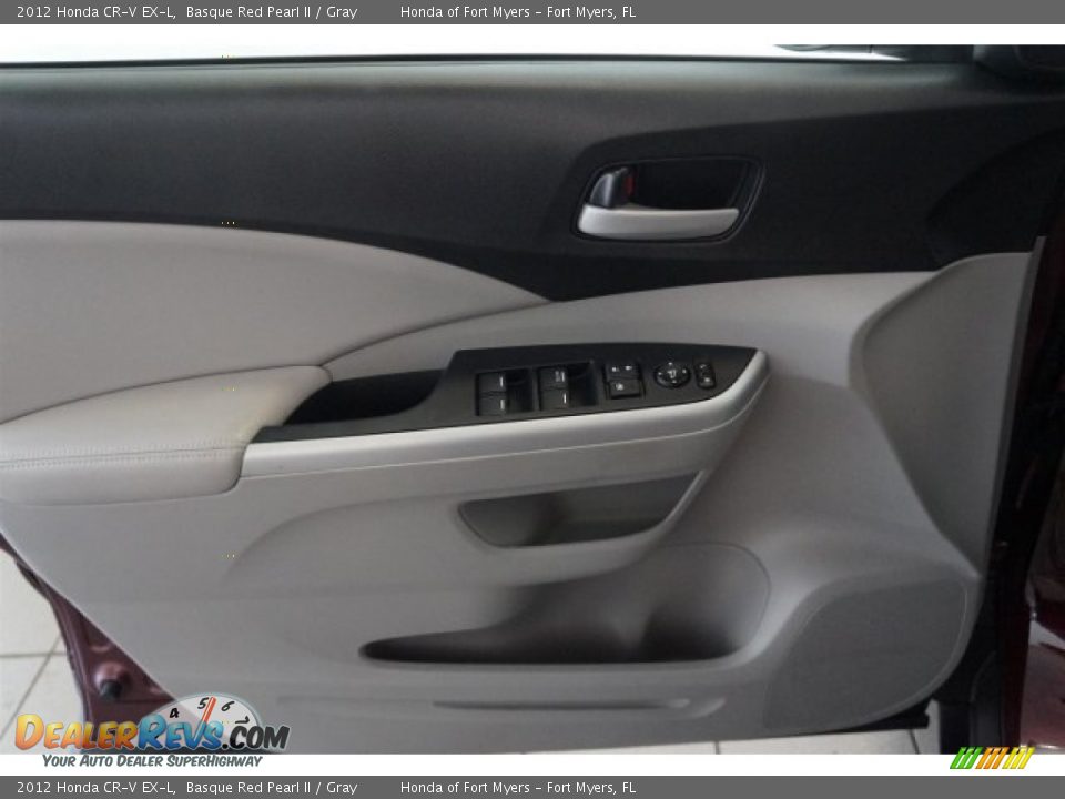 2012 Honda CR-V EX-L Basque Red Pearl II / Gray Photo #9