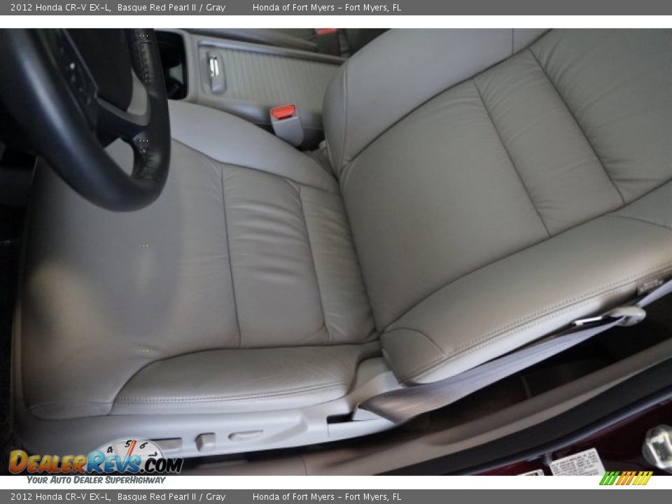 2012 Honda CR-V EX-L Basque Red Pearl II / Gray Photo #11
