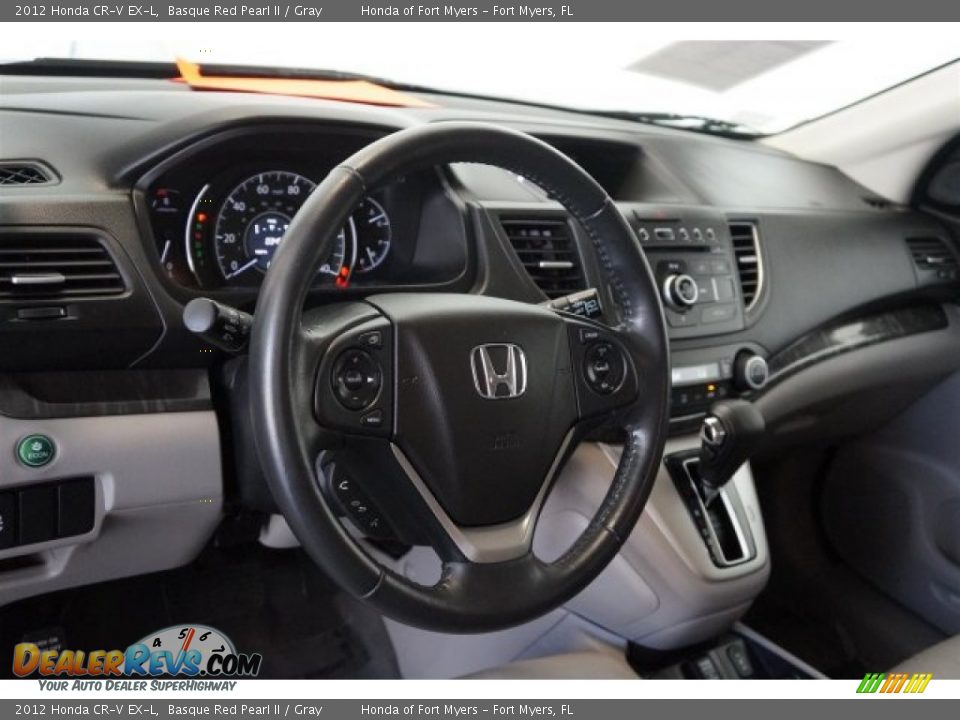 2012 Honda CR-V EX-L Basque Red Pearl II / Gray Photo #12